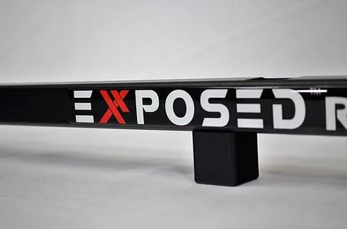 Exposed Rack Roof Rack, Click-IN, Powder Coated, Textured Black, Carbon Steel, With 2 Mid Bar/ Mounting Hardware – 8-00-9705-BK
