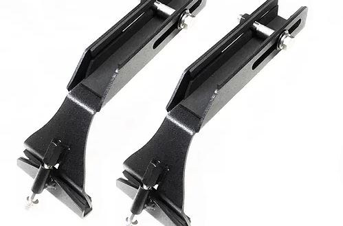 Exposed Rack Roof Rack Mounting Kit, For Use Convert Soft Top Package to a Hard Top Package with Solid Bars, Gutter Mount Brackets, Black – 8-00-9790