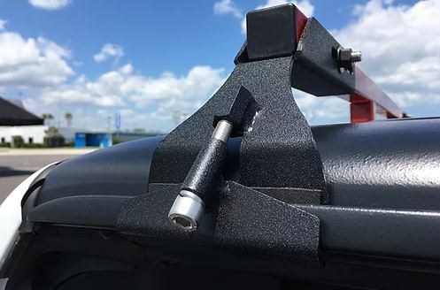 Exposed Rack Roof Rack Mounting Kit, For Use Convert Soft Top Package to a Hard Top Package with Solid Bars, Gutter Mount Brackets, Black – 8-00-9790