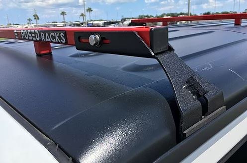 Exposed Rack Roof Rack Mounting Kit, For Use Convert Soft Top Package to a Hard Top Package with Solid Bars, Gutter Mount Brackets, Black – 8-00-9790