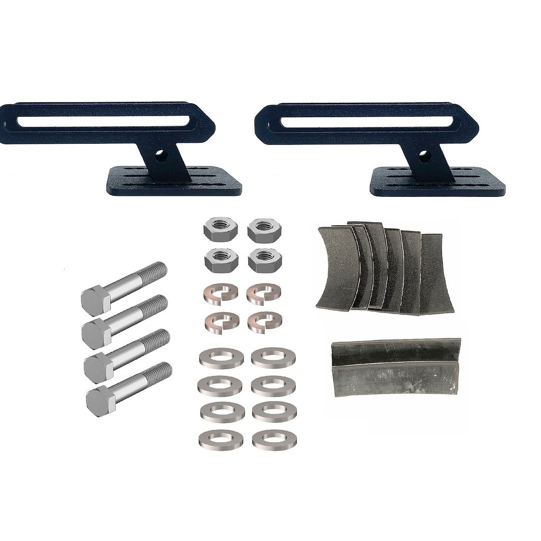 Exposed Rack Roof Rack Component, For Use with Exposed Rack Roof Racks, Sits 1 Inch Above Rail, Brackets, Set of 2 – 8-00-9794
