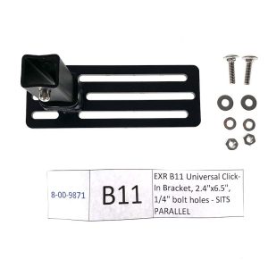 Exposed Rack Roof Rack Accessory Mounting Bracket, For Use with Exposed Rack Click-IN Cross Bars, Universal Bracket, 2.4 Inch X 6.5 Inch – 8-00-9871