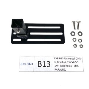 Exposed Rack Roof Rack Accessory Mounting Bracket, For Use with Exposed Rack Click-IN Cross Bars, Universal Bracket, 2.6 Inch X 6.5 Inch – 8-00-9873
