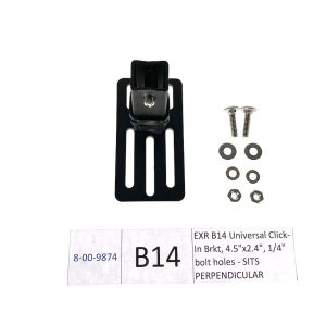 Exposed Rack Roof Rack Accessory Mounting Bracket, For Use with Exposed Rack Click-IN Cross Bars, Universal Bracket, 4.5 Inch X 2.4 Inch – 8-00-9874