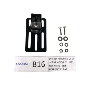 Exposed Rack Roof Rack Accessory Mounting Bracket, For Use with Exposed Rack Click-IN Cross Bars, Universal Bracket, 4.5 Inch X 2.6 Inch – 8-00-9876