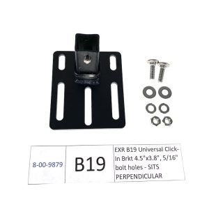 Exposed Rack Roof Rack Accessory Mounting Bracket, For Use with Exposed Rack Click-IN Cross Bars, Universal Bracket, 4.5 Inch X 3.8 Inch – 8-00-9879