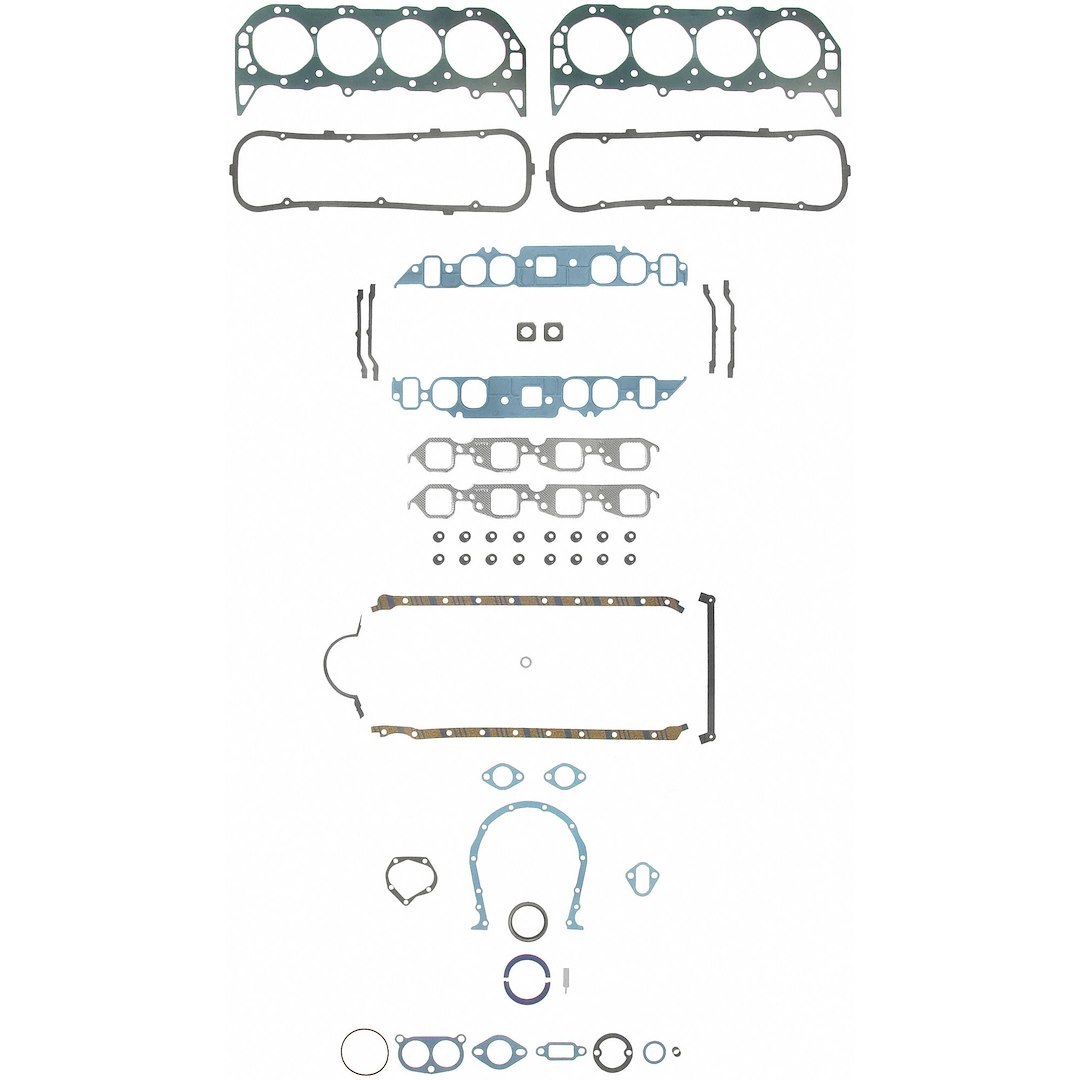 Fel-Pro Engine Gasket Set, OE-Replacement, With Premium Valve Stem Seals – 260-1009