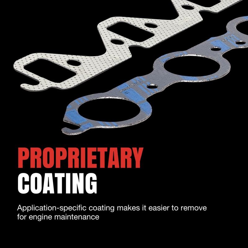 Fel-Pro Exhaust Manifold Gasket, Set, Without Heat Shield – MS 90029