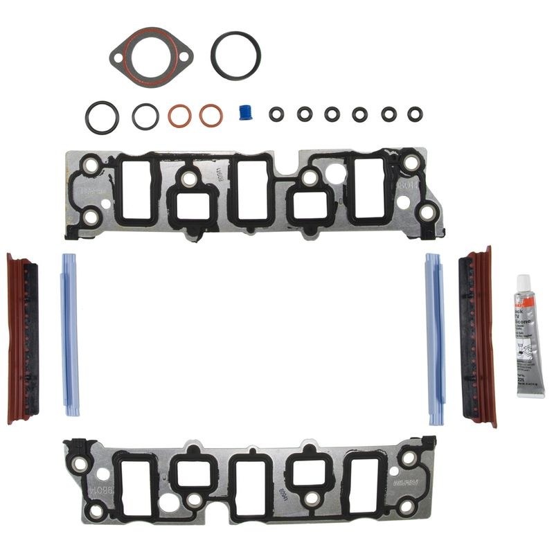Fel-Pro Intake Manifold Gasket, Permadryplus ® Intake Manifold Gaskets Included, With Rubber End Seals, Upper Set Not Included – MS 98014 T