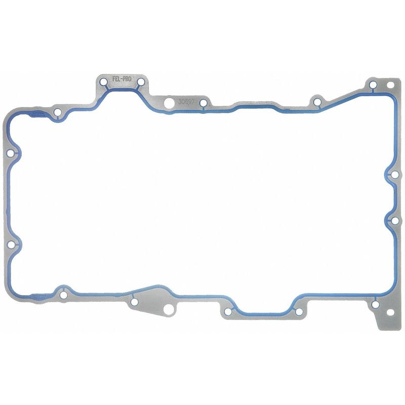 Fel-Pro Oil Pan Gasket, Set, Permadry ® Molded Rubber Gasket Included, Improved Design, Gasket with Bolt Holes – OS 30697 R