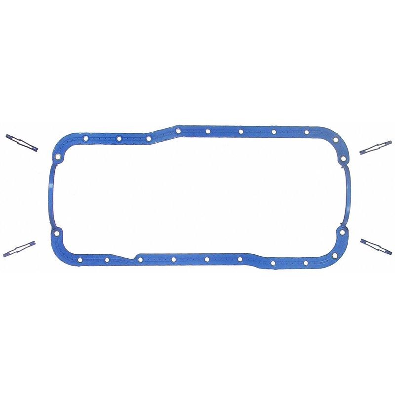 Fel-Pro Oil Pan Gasket, Set, Permadry ® One-Piece Molded Rubber Gasket Included, Improved Design – OS 34508 R