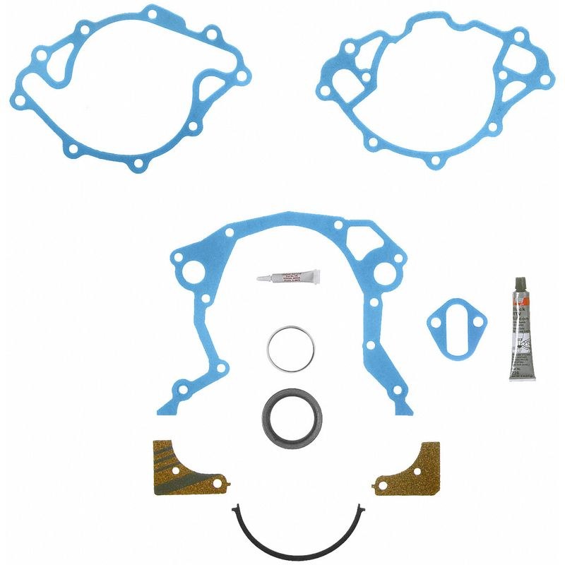 Fel-Pro Timing Cover Gasket Set, Timing Cover Set with Sleeve, With Sleeve ‘n’ Seal Plus, Water Pump to Plate Gaskets Not Included – TCS 45168
