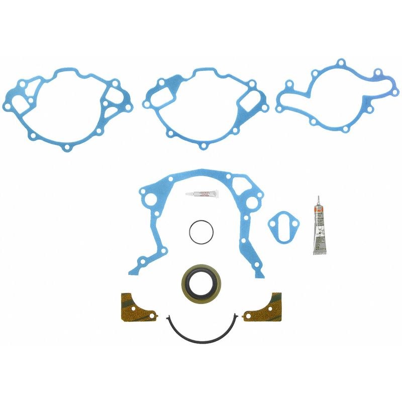 Fel-Pro Timing Cover Gasket Set, Timing Cover Set with Sleeve, With Sleeve ‘n’ Seal Plus, Water Pump to Plate Gaskets Not Included – TCS 45450