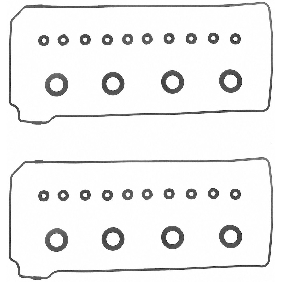 Fel-Pro Valve Cover Gasket, Permadry ® Molded Rubber Gaskets Included, Improved Design, With Grommets and Spark Plug Tube Seals – VS 50477 R