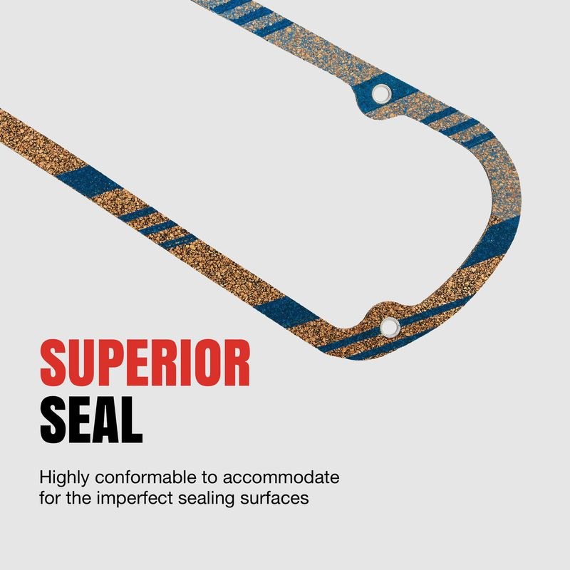 Fel-Pro Valve Cover Gasket, Permadry ® Molded Rubber Gaskets Included, With Stamped Steel Cover and Grommets – VS 50594 R
