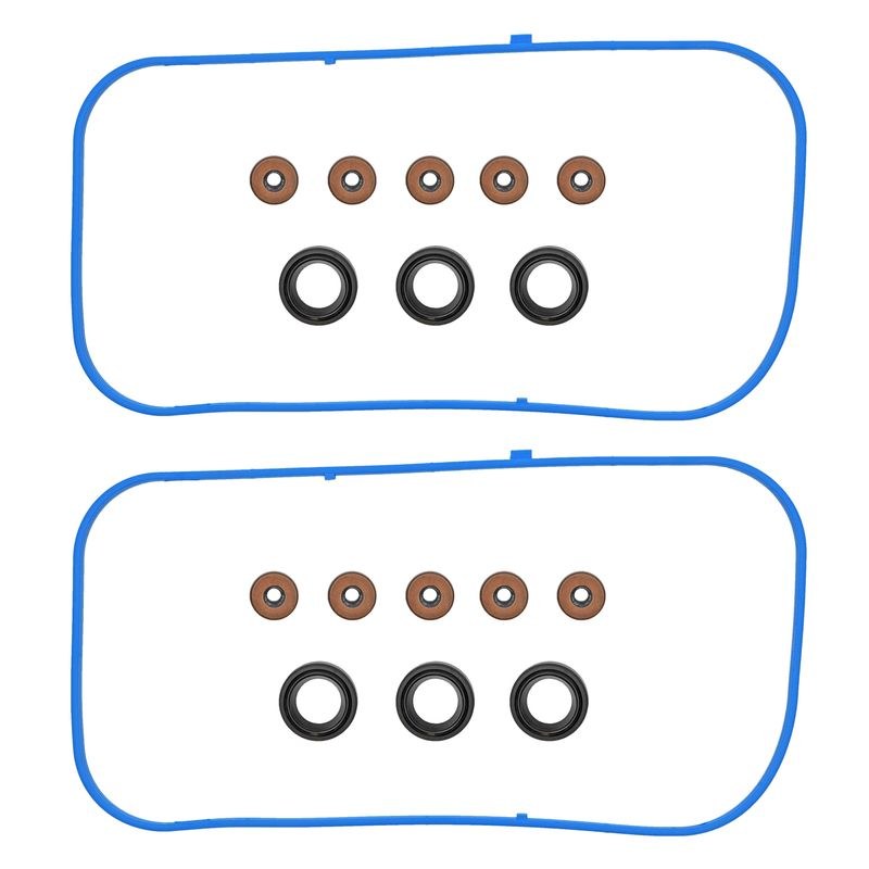 Fel-Pro Valve Cover Gasket, Permadry ® Molded Rubber Gaskets Included, With Grommets and Spark Plug Tube Seals – VS 50607 R