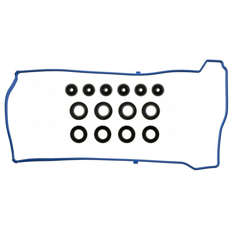 Fel-Pro Valve Cover Gasket, Permadry ® Molded Rubber Gasket Included, Improved Design, With Grommets and Spark Plug Tube Seals – VS 50614 R