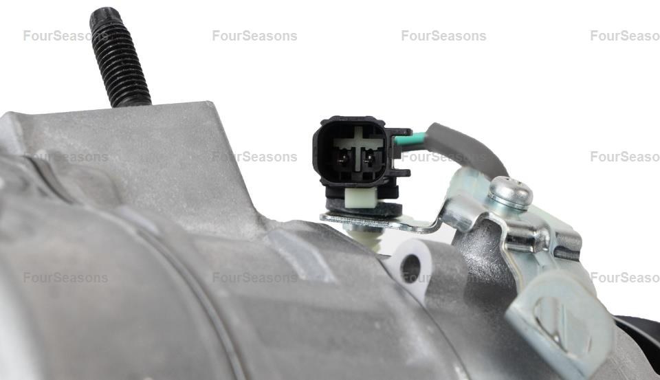 Four Seasons Air Conditioner Compressor, 12 Volt, 4.3 Inch Pulley Diameter, Nippondenso, 4 Groove, R-134A or R-1234YF Refrigerant – 178357