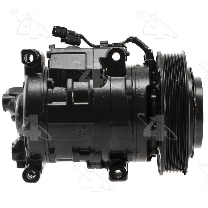 Four Seasons Air Conditioner Compressor, Remanufactured with Clutch, For Use with 10SRE18C Compressor – 197304