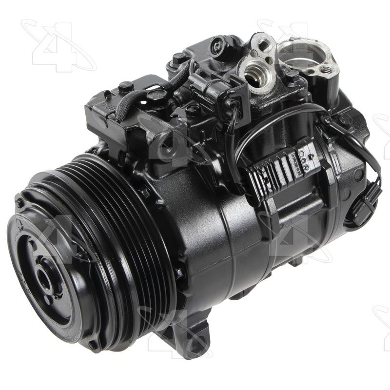 Four Seasons Air Conditioner Compressor, Remanufactured with Clutch, For Use with 6SBU16C Compressor – 197379