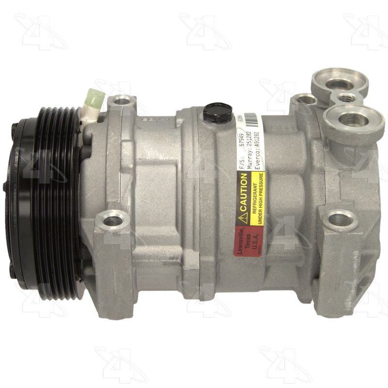 Four Seasons Air Conditioner Compressor, Remanufactured with Clutch, For Use with HT6 Compressor – 57949