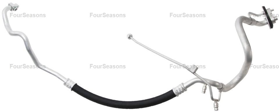 Four Seasons Air Conditioner Hose, Suction and Liquid Line Hose Assembly, Aluminum/ Rubber, With O-Rings/ Gaskets and Seals – 66375