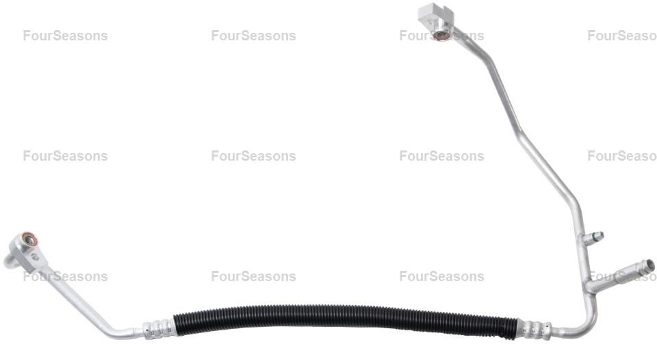 Four Seasons Air Conditioner Hose, Discharge Line Hose Assembly Without Bracket, Aluminum/ Rubber – 66922