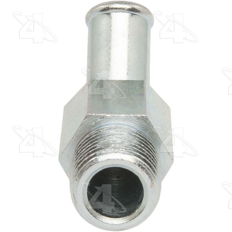 Four Seasons Heater Control Valve, 45 Degree Heater Fitting, Shouldered Hex Design, 5/8 Inch Hose to 1/2 Inch NPT, Steel – 84505