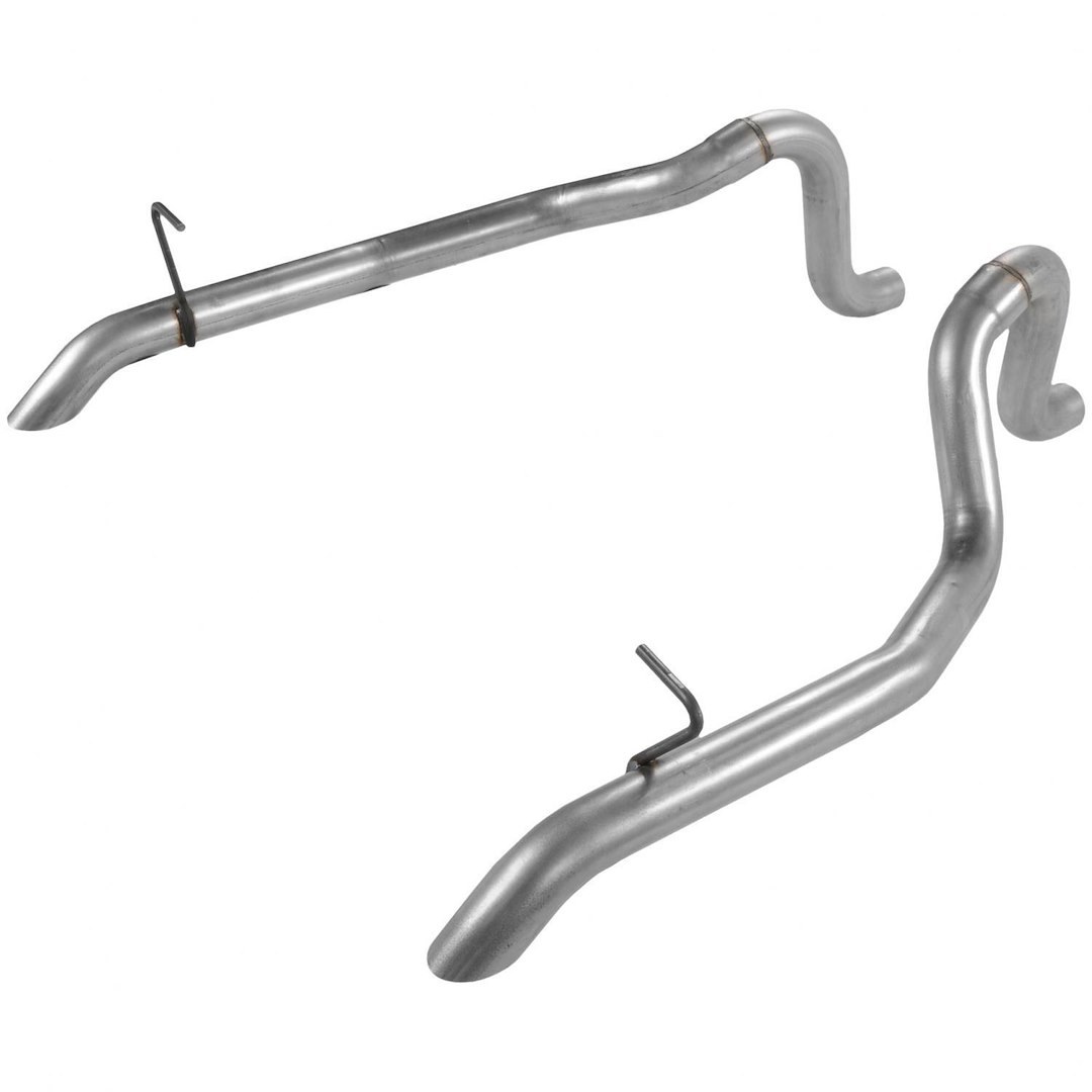 Flowmaster Exhaust Tail Pipe, 2-1/2 Inch Diameter, Aluminized Steel, Split Turned Down Rear Exit, Without Tip – 15805