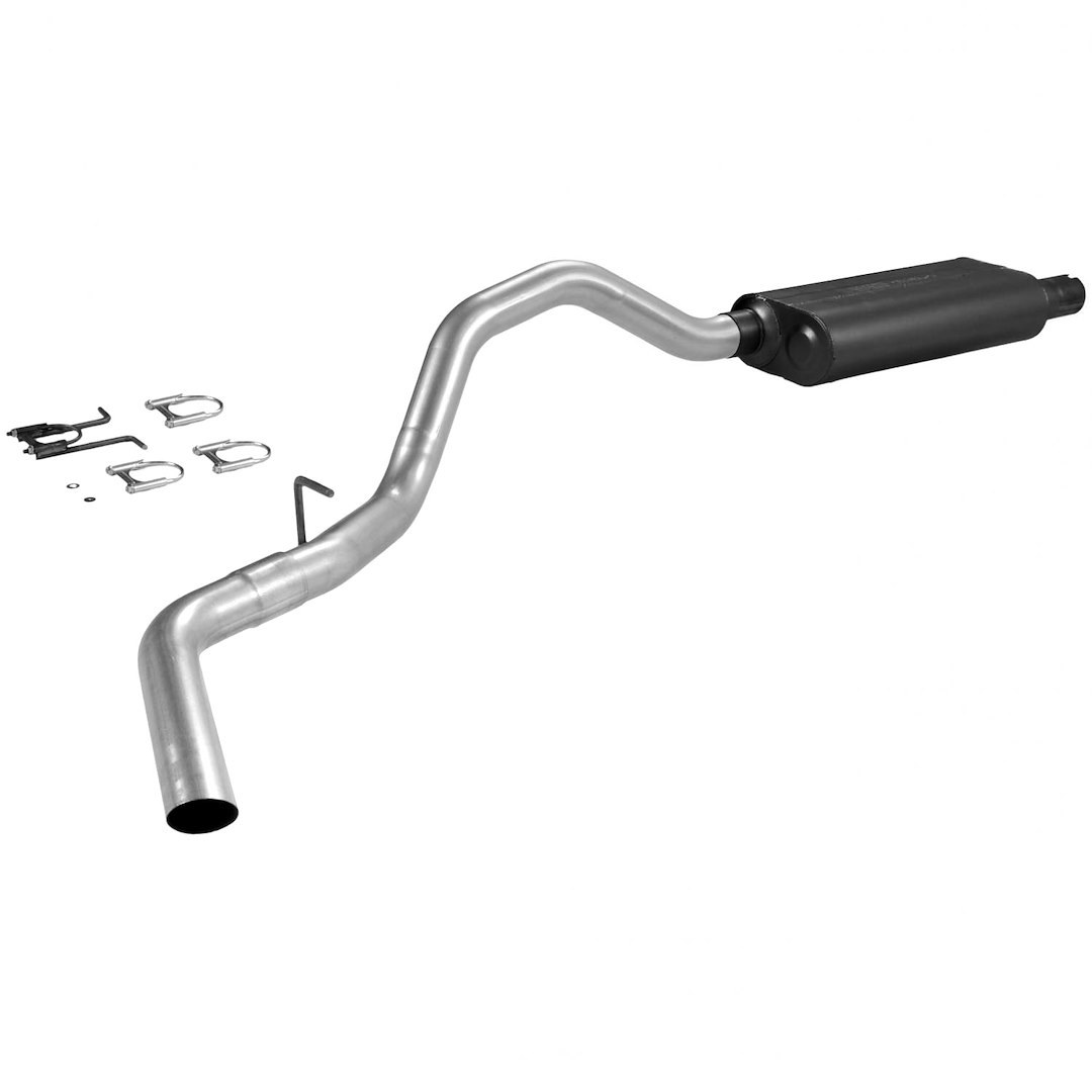 Flowmaster Exhaust System Kit, Force II ® Cat Back System, Aluminized Steel, With Muffler, 3 Inch Pipe Diameter – 17229