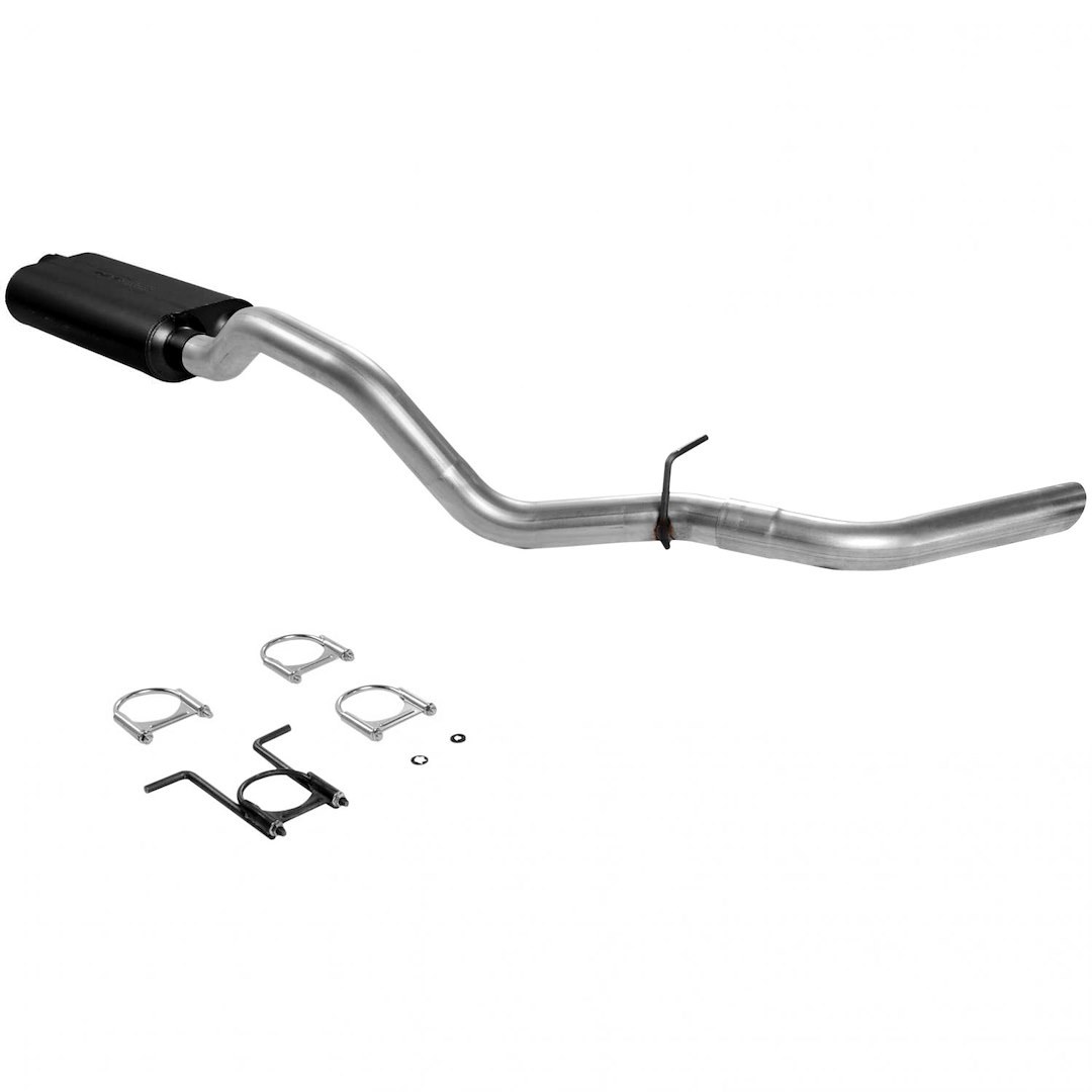Flowmaster Exhaust System Kit, Force II ® Cat Back System, Aluminized Steel, With Muffler, 3 Inch Pipe Diameter – 17229