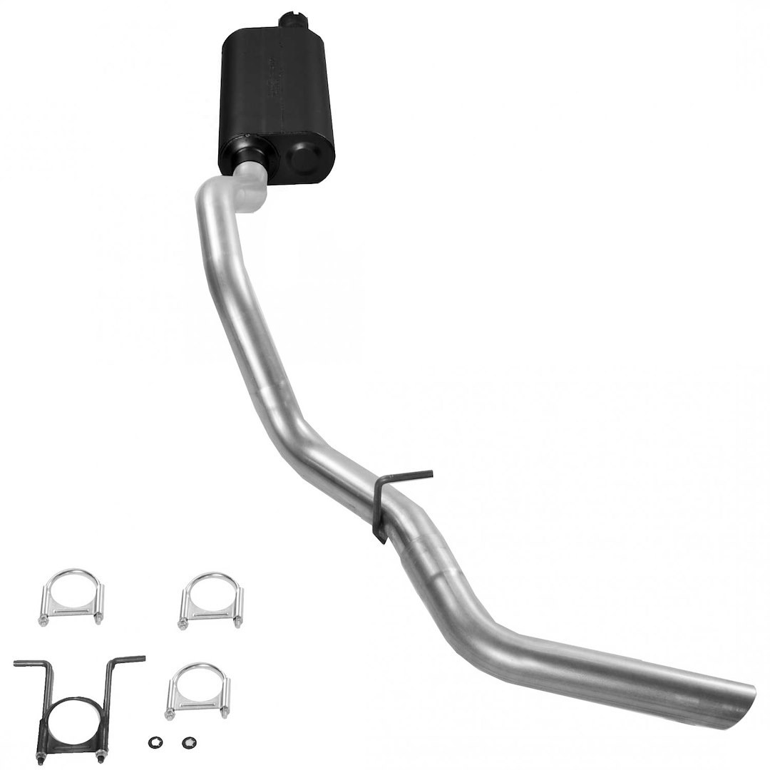 Flowmaster Exhaust System Kit, Force II ® Cat Back System, Aluminized Steel, With Muffler, 3 Inch Pipe Diameter – 17229