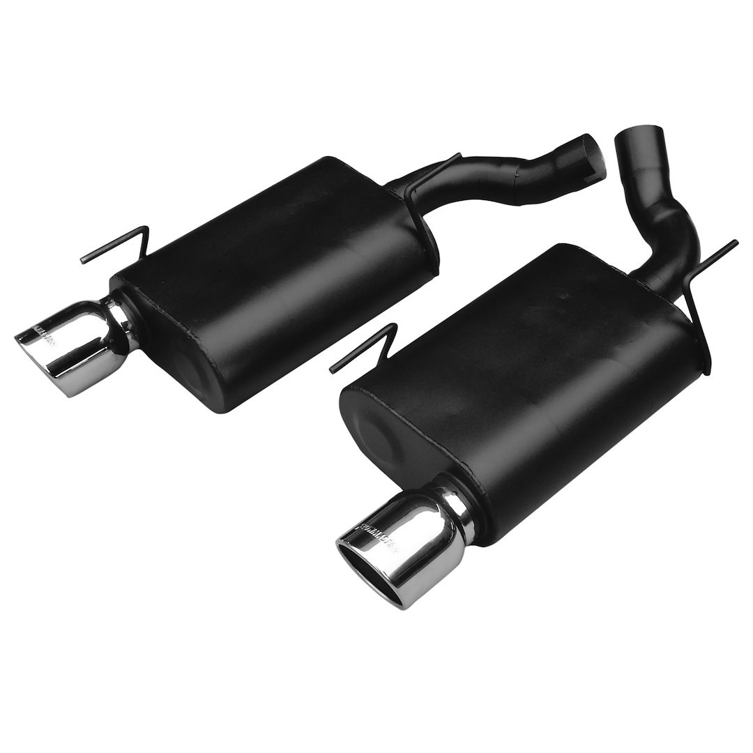 Flowmaster Exhaust System Kit, Force II ® Axle Back System, Aluminized Steel, With Mufflers, 2-1/2 Inch Pipe Diameter – 17410
