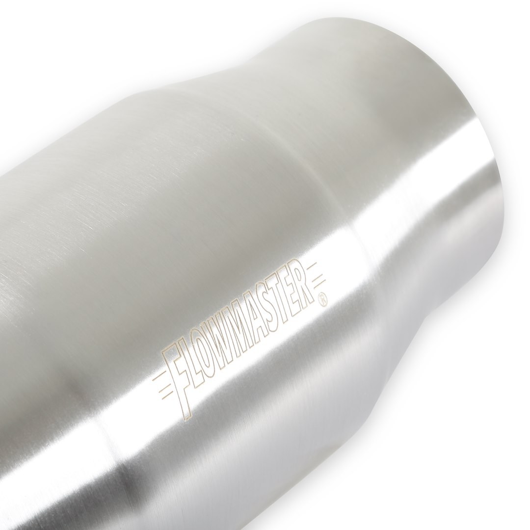 Flowmaster Catalytic Converter, 200 Series Universal 49 State, 4 Inch Diameter Stainless Steel Case, Single 3 Inch Slip Fit Inlet – 2000130