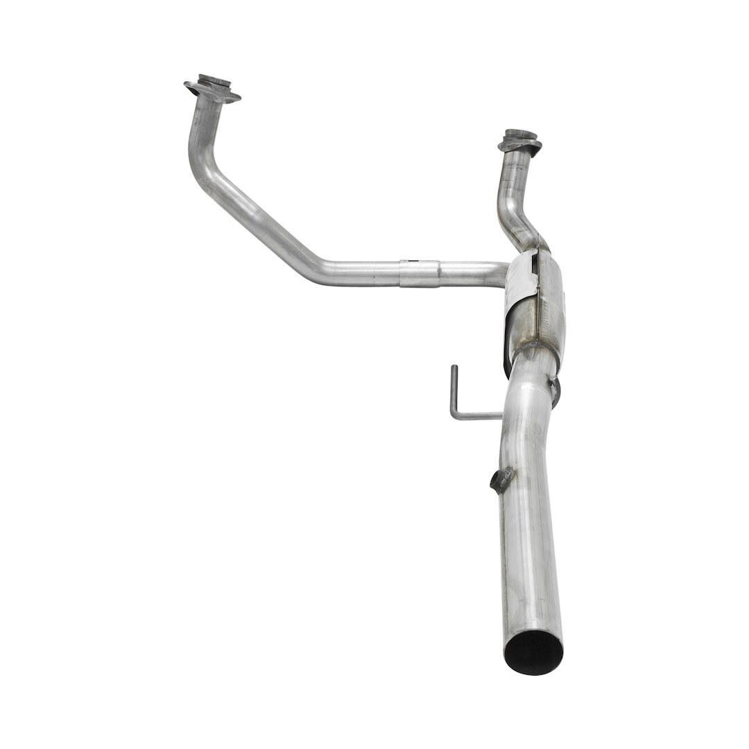 Flowmaster Catalytic Converter, Direct Fit 48 State, Stainless Steel Case, Dual 2 Inch Flanged Inlet, Single 2-1/2 Inch Clamp on Outlet – 2030004