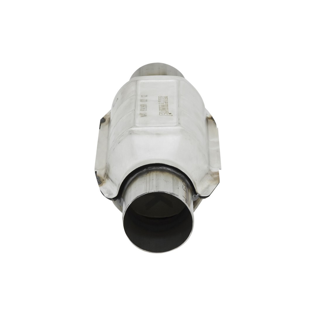 Flowmaster Catalytic Converter, 222 Series, 4-1/4 Inch Diameter Stainless Steel Case, Single 2-1/2 Inch Slip Fit Inlet – 2220125