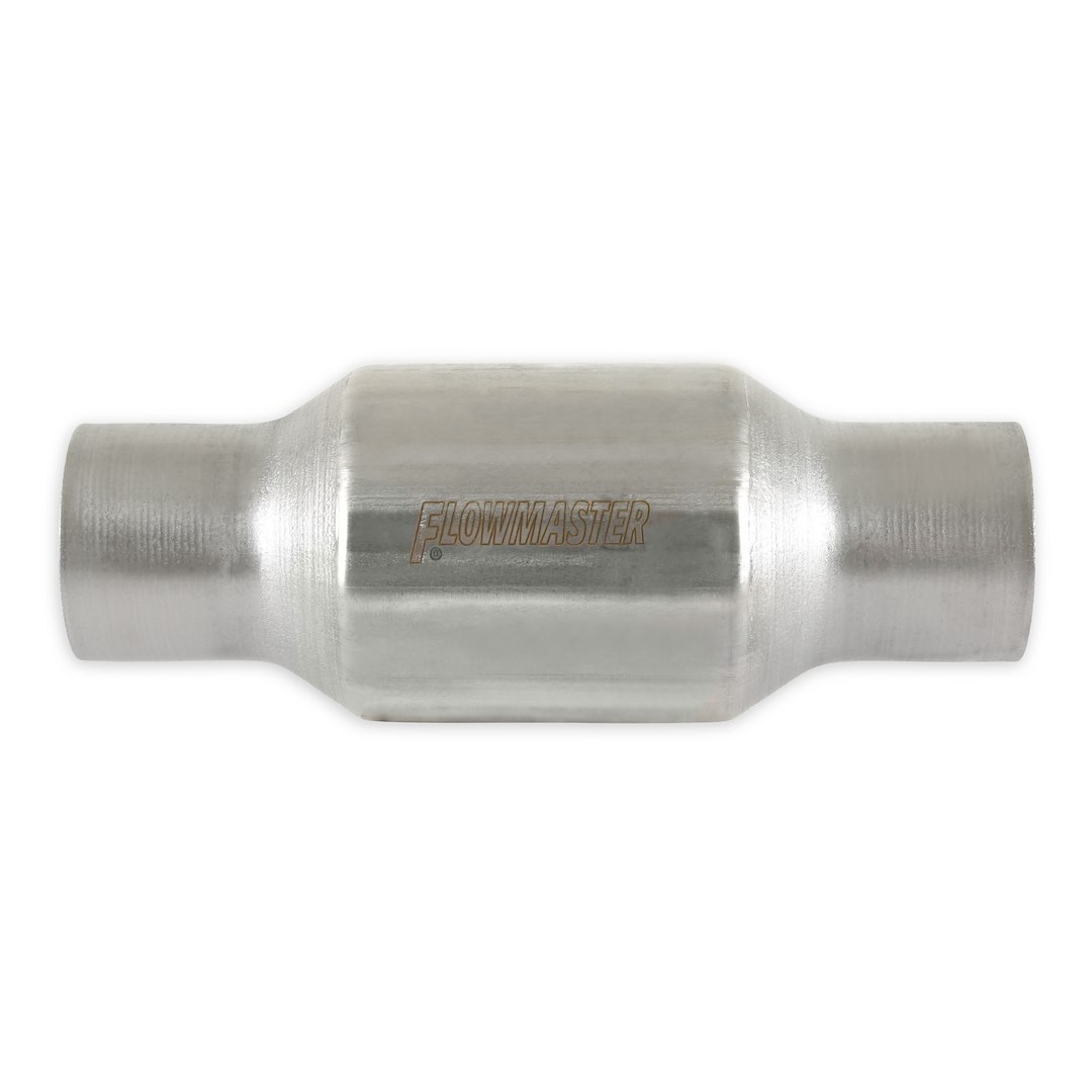 Flowmaster Catalytic Converter, 223 Series, Stainless Steel, Single 2-1/2 Inch Slip Fit Inlet, Single 2-1/2 Inch Slip Fit Outlet – 2230125