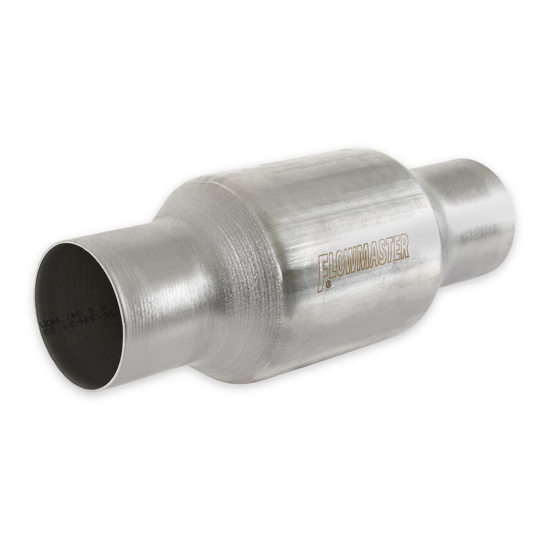 Flowmaster Catalytic Converter, 223 Series, Stainless Steel, Single 2-1/2 Inch Slip Fit Inlet, Single 2-1/2 Inch Slip Fit Outlet – 2230125