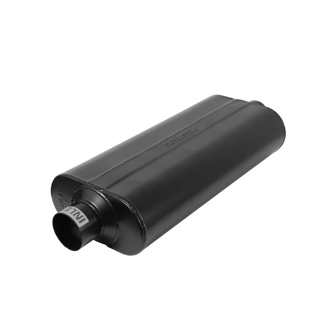 Flowmaster Exhaust Muffler, 70 Series ™ Big Block II ™, 10 Inch Width X 5 Inch Height Aluminized Steel Case, Single 3 Inch Center Inlet – 53070
