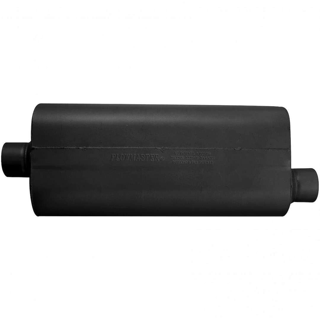Flowmaster Exhaust Muffler, 70 Series ™ Big Block II ™, 10 Inch Width X 5 Inch Height Aluminized Steel Case, Single 3 Inch Center Inlet – 53072