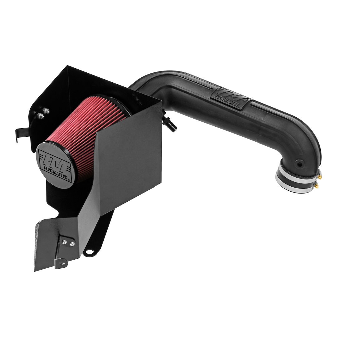 Flowmaster Cold Air Intake, Delta Force ®, Black Polyethylene Tube, 6 Inch Inside Diameter Cone Filter, Black Powder Coated Heat Shield – 615111