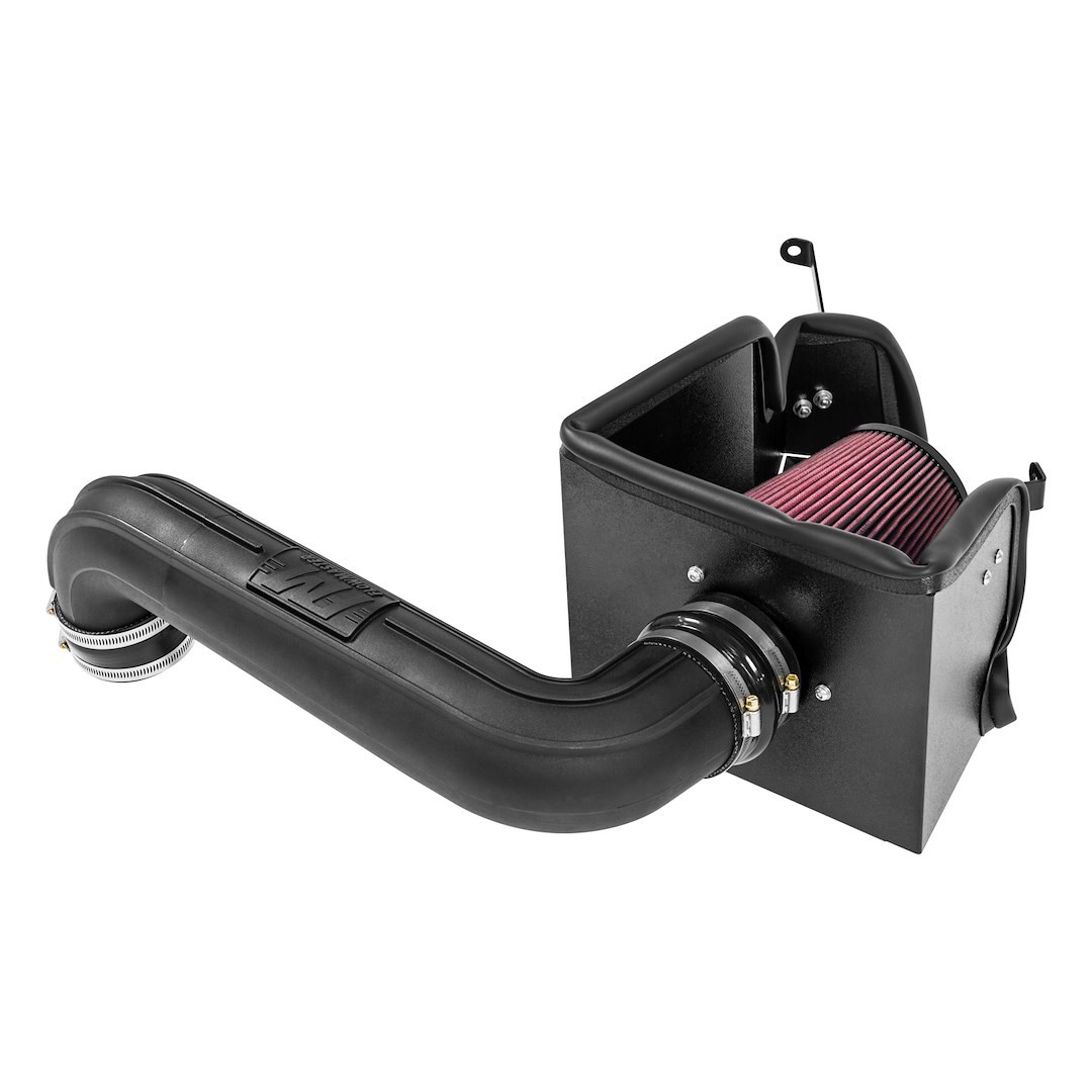 Flowmaster Cold Air Intake, Delta Force ®, Black Polyethylene Tube, 6 Inch Inside Diameter Cone Filter, Black Powder Coated Heat Shield – 615111