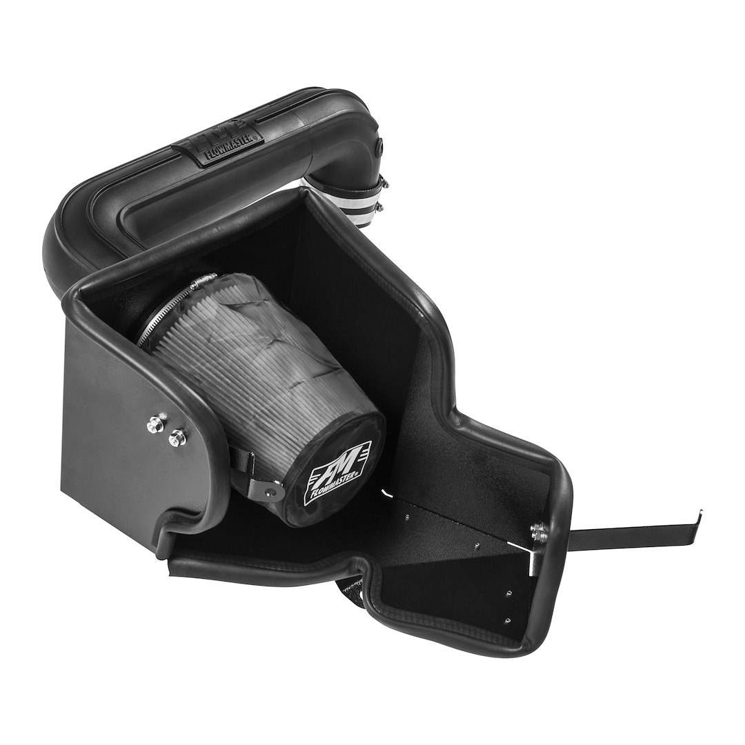 Flowmaster Cold Air Intake, Delta Force ®, Black Polyethylene Tube, 6 Inch Inside Diameter Round White Filter – 615111D