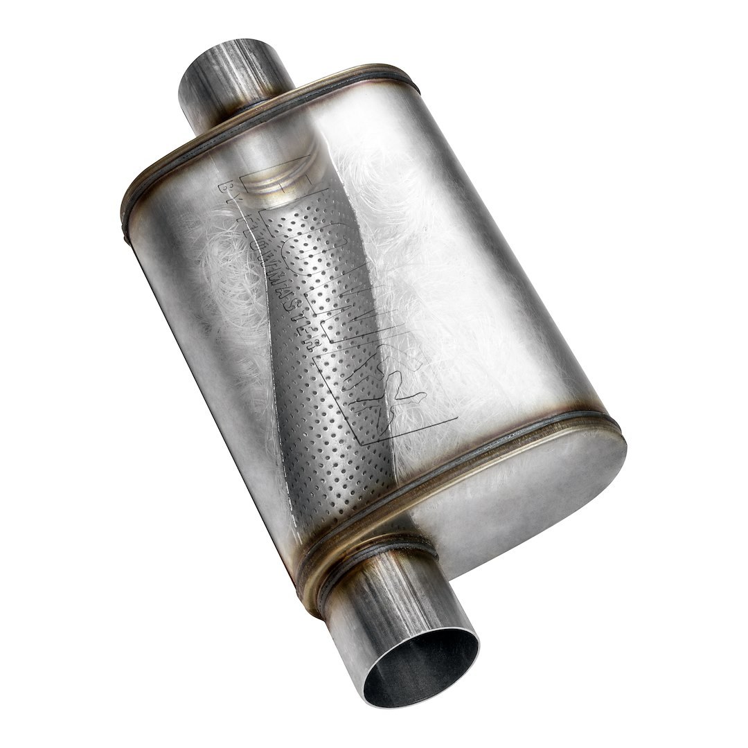 Flowmaster Exhaust Muffler, Flowfx, 10 Inches Wide, Single Offset 2-1/2 Inch Inlet, Single Offset 2-1/2 Inch Outlet, 21 Inch Length – 71236