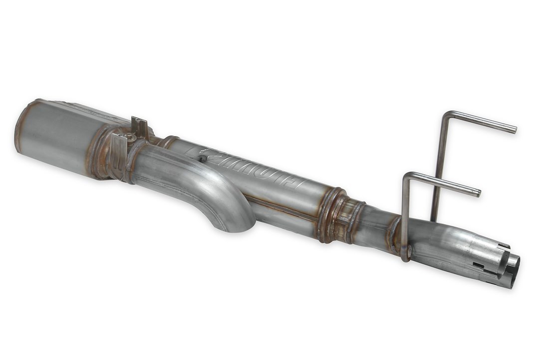 Flowmaster Exhaust Muffler, Flowfx, Stainless Steel Case, Single 3 Inch Diameter Inlet, Dual 3 Inch Diameter Center Outlet with Turndown – 717900
