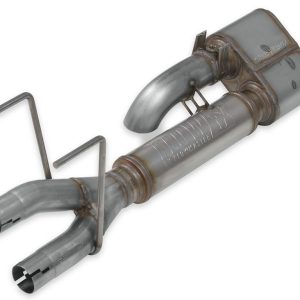 Flowmaster Exhaust Muffler, Flowfx, Stainless Steel Case, Single 3 Inch Diameter Inlet, Dual 3 Inch Diameter Center Outlet with Turndown – 717900