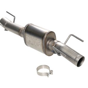 Flowmaster Exhaust Muffler, Flowfx, Direct-Fit, Oval Stainless Steel Case, Single Center 3-1/2 Inch Inlet, Single Center 3-1/2 Inch Outlet – 717941