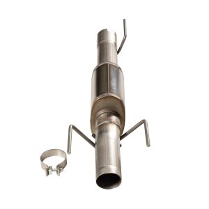 Flowmaster Exhaust Muffler, Flowfx, Direct-Fit, Oval Stainless Steel Case, Single Center 3-1/2 Inch Inlet, Single Center 3-1/2 Inch Outlet – 717941