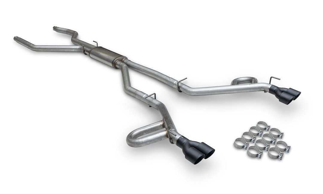 Flowmaster Exhaust System Kit, Flowfx Cat-Back System, Stainless Steel, With Muffler, 3 Inch Pipe Diameter, Dual Exhaust with Quad Exit – 717999
