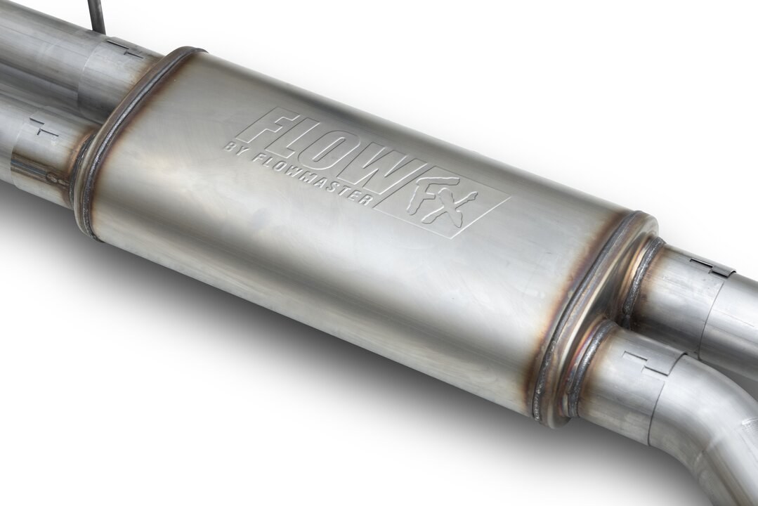 Flowmaster Exhaust System Kit, Flowfx Cat-Back System, Stainless Steel, With Muffler, 3 Inch Pipe Diameter, Dual Exhaust with Quad Exit – 717999